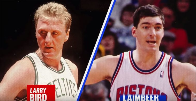 Larry Bird and Bill Laimbeer